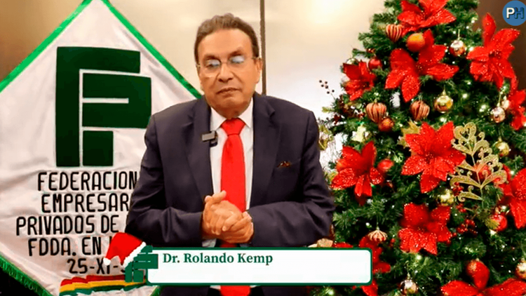 Rolando Kempff envía saludo navideño y reafirma compromiso del sector empresarial con el desarrollo de Bolivia