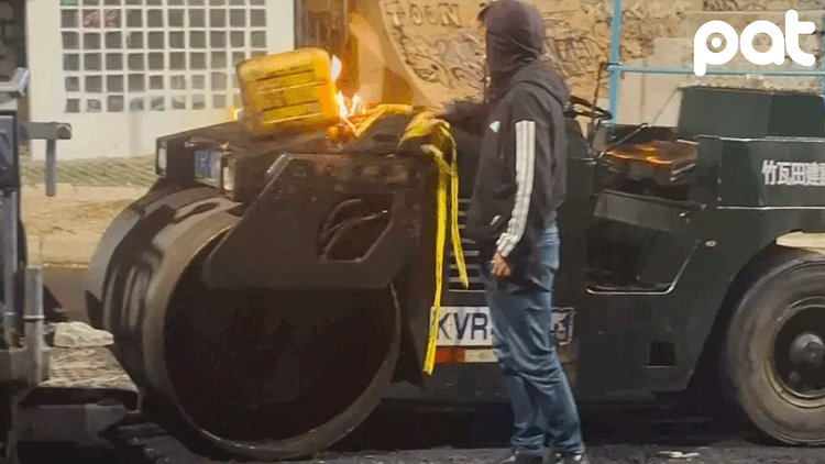 Alcaldía de La Paz frustra intento de incendio en maquinaria pesada