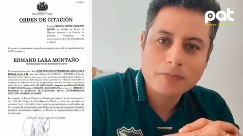 Citan a Edman Lara por presunto delito de impedir funciones | RED PAT